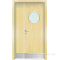 Hospital solid composite interior internal double door wood